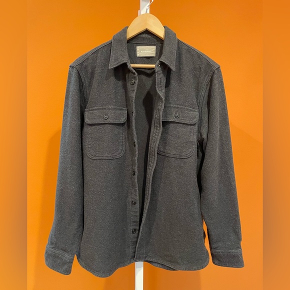 Everlane gray shacket, large - Picture 1 of 8